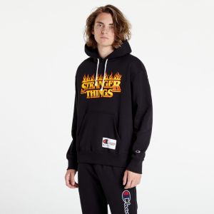 Champion x Stranger Things Hoodie Black