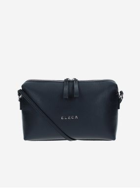 Čierna dámska kožená crossbody kabelka ELEGA Hill