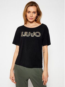 Liu Jo Sport Tričko TA1012 J7905 Čierna Regular Fit