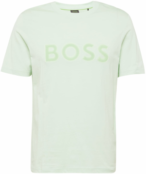 BOSS Green Tričko  pastelovo zelená / svetlozelená