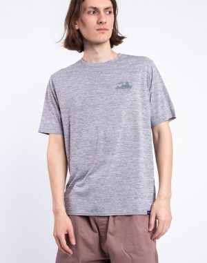 Patagonia M's Cap Cool Daily Graphic Shirt '73 Skyline: Feather Grey