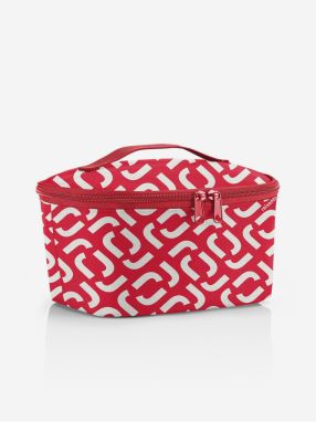 Bielo-červená vzorovaná chladiaca taška Reisenthel Coolerbag S Pocket