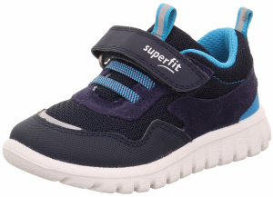 SUPERFIT Tenisky 'SPORT7 MINI'  modrá / námornícka modrá / ultramarínová / biela