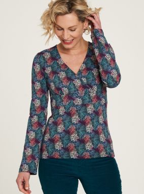 Blue patterned T-shirt Tranquillo - Women