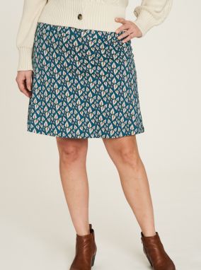 Blue patterned skirt Tranquillo - Women