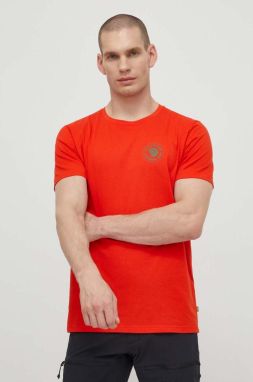 Tričko Fjallraven 1960 Logo T-shirt pánske, oranžová farba, s potlačou, F87313