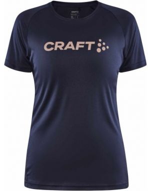 Craft CORE ESSENCE LOGO TEE W Dámske funkčné tričko, tmavo modrá, veľkosť