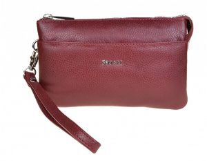 SEGALI Dámska kožená crossbody kabelka 8002 Port wine