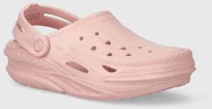 Šľapky Crocs Off Grid Clog dámske, ružová farba, 209501