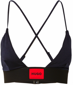 HUGO Red Bikinový top 'HANA'  tmavomodrá / červená / čierna