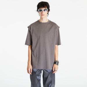 HELIOT EMIL Outline Logo T-Shirt Dark Grey