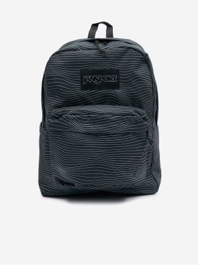 Čierny vzorovaný batoh Jansport Superbreak Plus