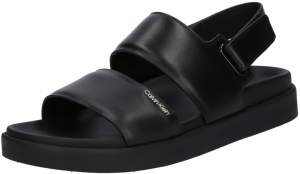 Calvin Klein Sandále  čierna / strieborná