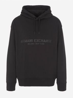 Black Mens Hoodie Armani Exchange - Men