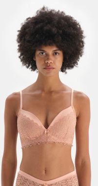 Dagi Salmon Underwire Unpadded Satin Detailed Lace Bra