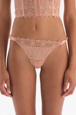 Dagi Salmon Satin Detailed Thong Panties