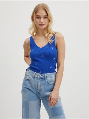 Blue Womens Knitted Tank Top JDY Nanna - Women