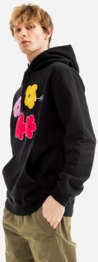 Pánska mikina Maharishi Warhol Flowers s kapucňou Sweat 9640 Čierna