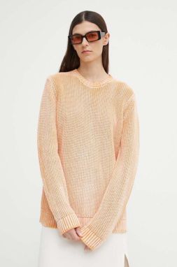 Bavlnený sveter Résumé AtlasRS Knit Pullover Unisex oranžová farba, 20371116