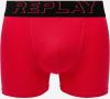 Boxerky Style Boxer 2 T/C Cuff 3D Logo 2Pcs Box - červená/čierna Replay galéria