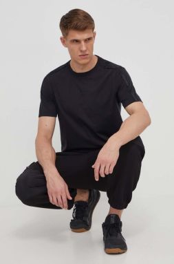 Tričko Calvin Klein Performance pánsky, čierna farba, jednofarebný