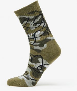 Footshop The Basketball Socks Olive Camo