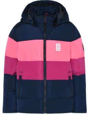 LEGO® kidswear LWJIPE 705 JACKET Dievčenská zimná bunda, ružová, veľkosť