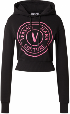 Versace Jeans Couture Mikina  ružová / čierna