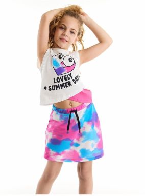 mshb&g Heart Batik Girl's T-shirt Batik Skirt Set