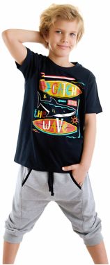 mshb&g Catch Wave Boys T-shirt Capri Shorts Set