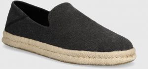 Espadrilky Toms Santiago čierna farba, 10019869