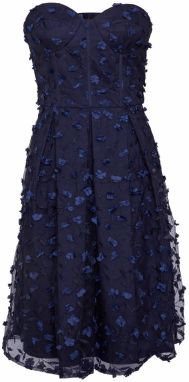 Chi Chi London Šaty 'Bestickt'  modrá