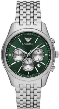 Hodinky Emporio Armani AR11581 pánske, strieborná farba