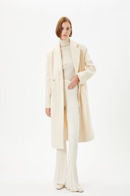 Koton Women Ecru Coat