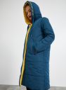 Žlto-modrý dámsky obojstranný zimný kabát METROOPOLIS Isabella galéria