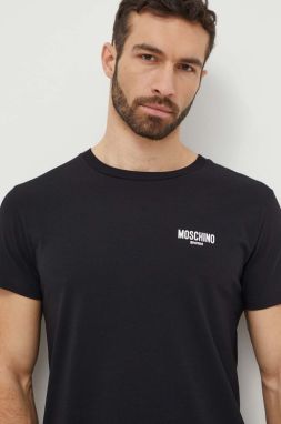 Plážové tričko Moschino Underwear čierna farba, s potlačou, 241V3A07039408