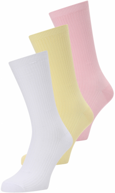 BeckSöndergaard Ponožky  žltá / svetloružová / biela