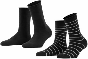 FALKE Ponožky  čierna / biela