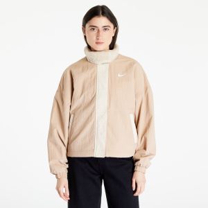 Nike Sportswear Essential Women's Woven Fleece-Lined Jacket Hemp/ Sanddrift/ White