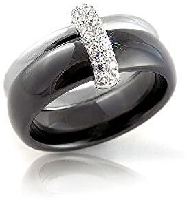 Modesi Čierny keramický prsteň QJRQY6269KL 54 mm