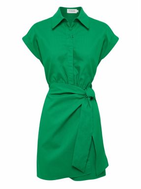 Tussah Košeľové šaty 'AVRIL'  zelená