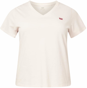 Levi's® Plus Tričko 'PL Perfect Vneck Tee'  pastelovo ružová / červená / biela