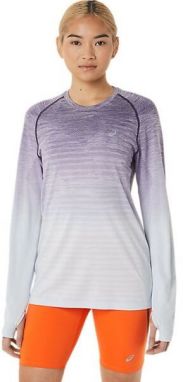 ASICS SEAMLESS LS TOP Dámske tričko, fialová, veľkosť