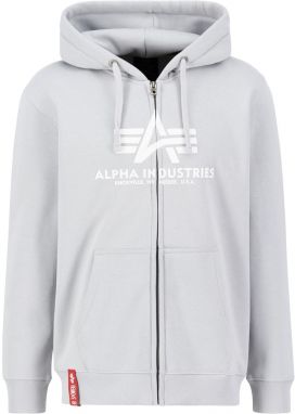 ALPHA INDUSTRIES Tepláková bunda  sivá / biela