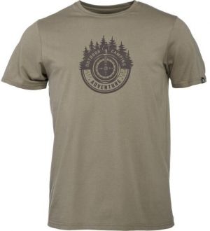Northfinder COMPASSO Pánske tričko, hnedá, veľkosť