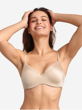 Telová dámska podprsenka s kosticami Playtex COCOON 24H SOFT ABSOLU BRA