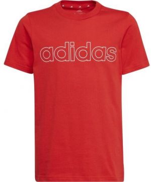 adidas LIN T Chlapčenské tričko, červená, veľkosť