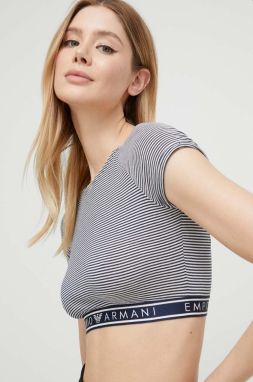 Tričko Emporio Armani Underwear tmavomodrá farba