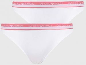 Nohavičky Emporio Armani Underwear 2-pak biela farba