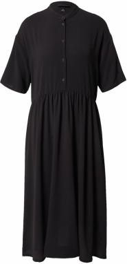 Monki Košeľové šaty  čierna